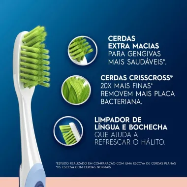 Escova Dental Oral-B Gengiva Detox Ultrafino Extra Macia Cores Sortidas 3 Unidades