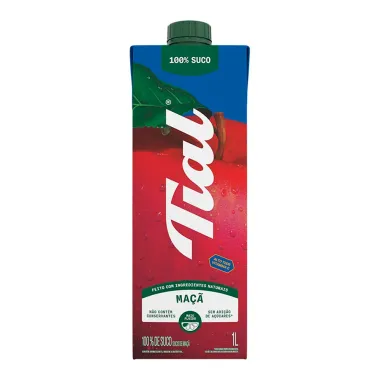 Suco Tial 100% Ma&ccedil;&atilde; Sem Adi&ccedil;&atilde;o de A&ccedil;&uacute;car 1 Litro