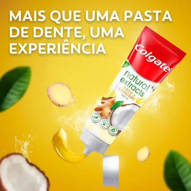 Creme Dental Colgate Natural Extracts Detox Coco e Gengibre 90g