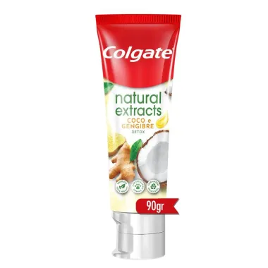 Creme Dental Colgate Natural Extracts Detox Coco e Gengibre 90g