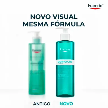 Gel de Limpeza Facial Eucerin Dermo Pure Oil Control Pele Oleosa e Antiacne 200ml