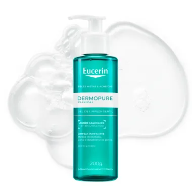 Gel de Limpeza Eucerin Dermo Pure Oil Control pele Oleosa e Antiacne 200ml