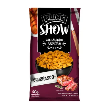 Salgadinho Aperitivo Plinc Show Sabor Churrasco 50g