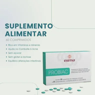 Eximia Probiac com 60 Comprimidos