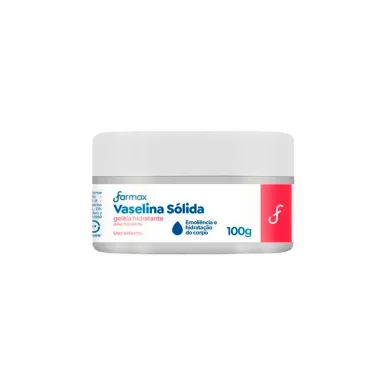 Vaselina S&oacute;lida Farmax Geleia Hidratante 100g