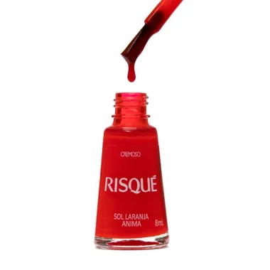 Esmalte Risqu&eacute; Cor Sol Laranja Anima com 8ml