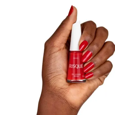 Esmalte Risqu&eacute; Cor Sol Laranja Anima com 8ml