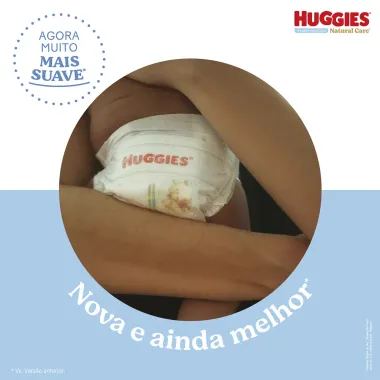 Fralda Huggies Natural Care Tamanho P 36 Fraldas Descartáveis