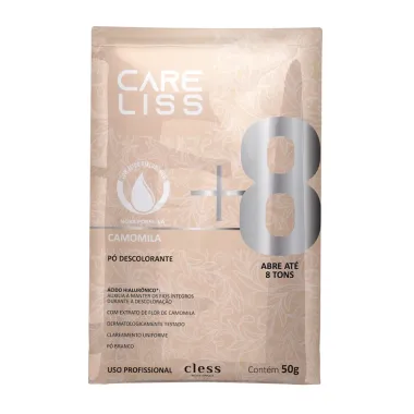 P&oacute; Descolorante Care Liss Camomila Cless Abre At&eacute; 8 Tons Sach&ecirc; 50g