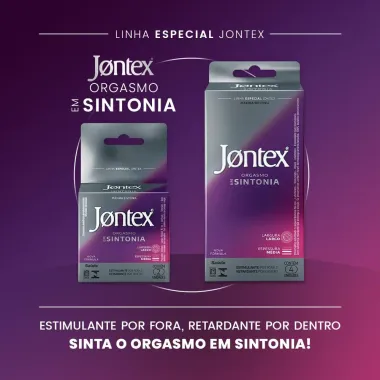 Preservativo Jontex Orgasmo em Sintonia 4 Unidades