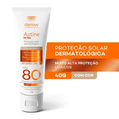 Protetor Solar Actine Ultra Facial FPS 80 Oil Control Cor Universal 40g