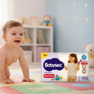 Fralda Shortinho Babysec Premium Tamanho XXG com 42 Fraldas Descartáveis