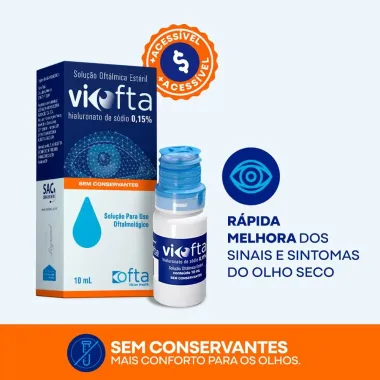 Viofta 0,15% Solução Oftálmica com 10ml