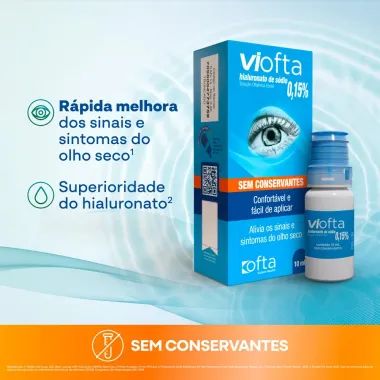 Viofta 0,15% Solução Oftálmica com 10ml