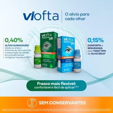 Viofta 0,15% Solução Oftálmica com 10ml