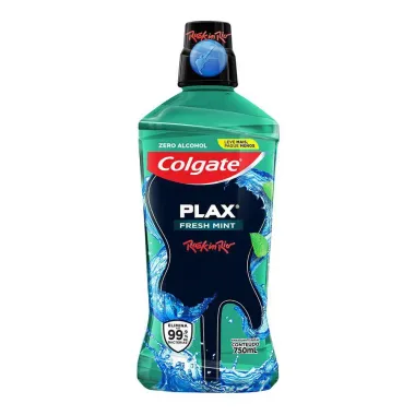 Enxaguante Bucal Colgate Plax Fresh Mint Leve 750ml Pague 500ml