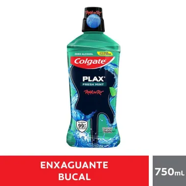 Enxaguante Bucal Colgate Plax Fresh Mint Leve 750ml Pague 500ml