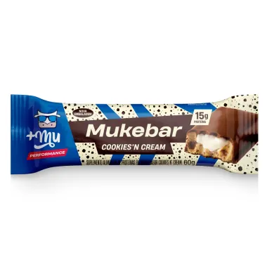 Barrinha de Proteína Muke Mukebar Sabor Cookies'n Cream 60g