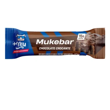 Barra de Proteína Mais Mu Mukebar Sabor Chocolate Crococante 60g