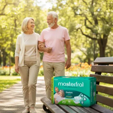 Fralda Geriátrico Masterfral Confort Unissex Tamanho M com 20 Unidades