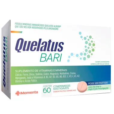 Quelatus Bari com 60 Comprimidos Mastigáveis_1