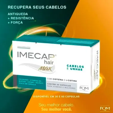 Imecap Hair Max Leve 90 e Pague 60 Cápsulas