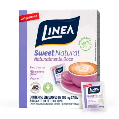 Adoçante em Pó Linea Sweet Natural com 50 Sachês de 600mg cada