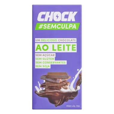 Chocolate Chock ao Leite Zero Açúcar 75g