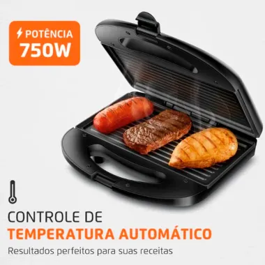 Sanduicheria Mondial Pratic Grill 2 em 1 Banner Verso