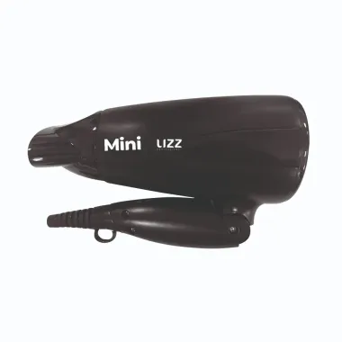 Mini Secador de Cabelo Dobrável Lizz Bivolt Preto