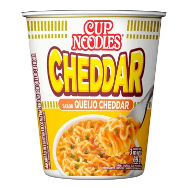 Macarrão Instantâneo Cup Noodles Sabor Queijo Cheddar com 69g