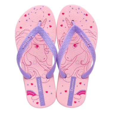 Sandálias Ipanema Fantasia Unicórnio Rosa e Lilás 31/32 com 1 Par