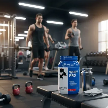 Whey PRO Max Titanium Whey Protein e BCAA Sabor Morango 1Kg