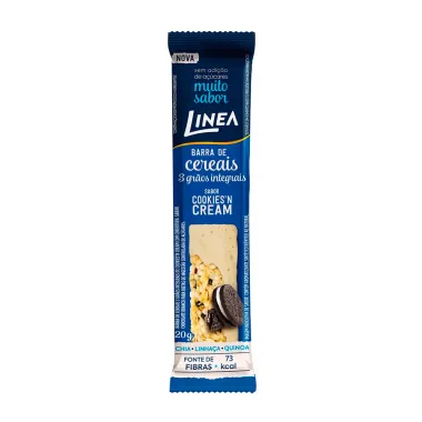 Barra de Cereais Linea 3 Grãos Sabor Cookies'n Cream 20g