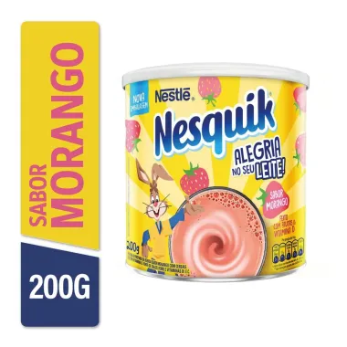 Achocolatado em P&oacute; Nesquik Morango 200g
