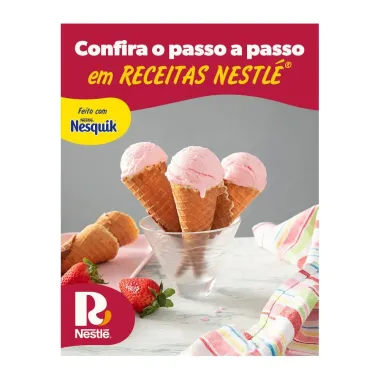 Achocolatado em P&oacute; Nesquik Morango 200g