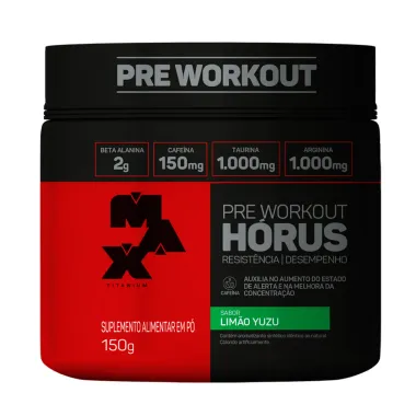 Horus Pre Workout Max Titanium Sabor Limão Yuzu 150g