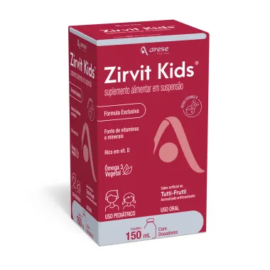 Zirvit Kids Suspensão Sabor Tutti Frutti com 150ml