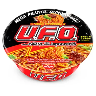 Macarrão Instantâneo Nissin U.F.O. Yakissoba Carne com Molho Japonês 97g