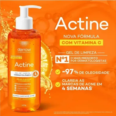 Kit Actine Darrow Gel de Limpeza 140g e Ganhe Gel de Limpeza 40g