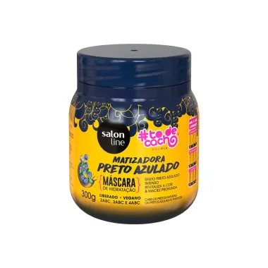 Máscara Matizadora Salon Line To de Cacho Preto Azulado 300g