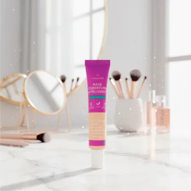 Base Líquida Miamake Cobertura Inteligente Cor 4 Bege Claro 30g