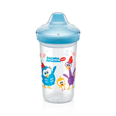 Copo Lillo Max Antivazamento Galinha Pintadinha Mini 12+ Meses 300ml