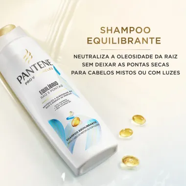 Shampoo Pantene Pro-V Miracles Equilíbrio Raiz e Pontas Cabelos Mistos e Pontas Ressecadas 300ml