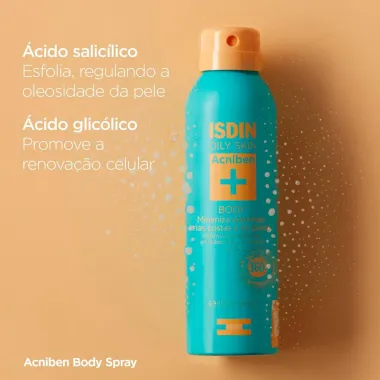 Acniben + Isdin Oily Skin Spray Corporal Antiacne 150ml