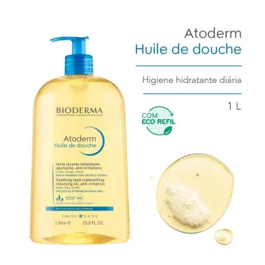 Óleo de Banho Bioderma Atoderm Higiene Hidratante Diária 1L