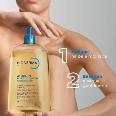 &Oacute;leo de Banho Bioderma Atoderm Higiene Hidratante Di&aacute;ria 1L
