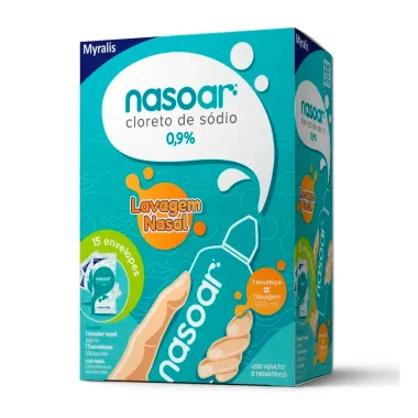 Nasoar 0,9% com 15 Envelopes + Frasco