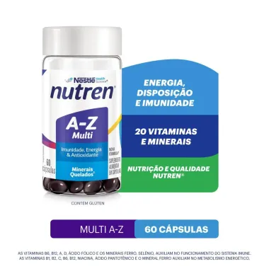 Suplemento Alimentar Nutren Multivitam&iacute;nico A-Z 60 C&aacute;psulas