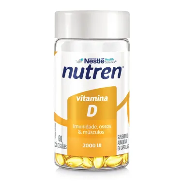 Suplemento Alimentar Nutren Vitamina D 2.000UI 60 C&aacute;psulas